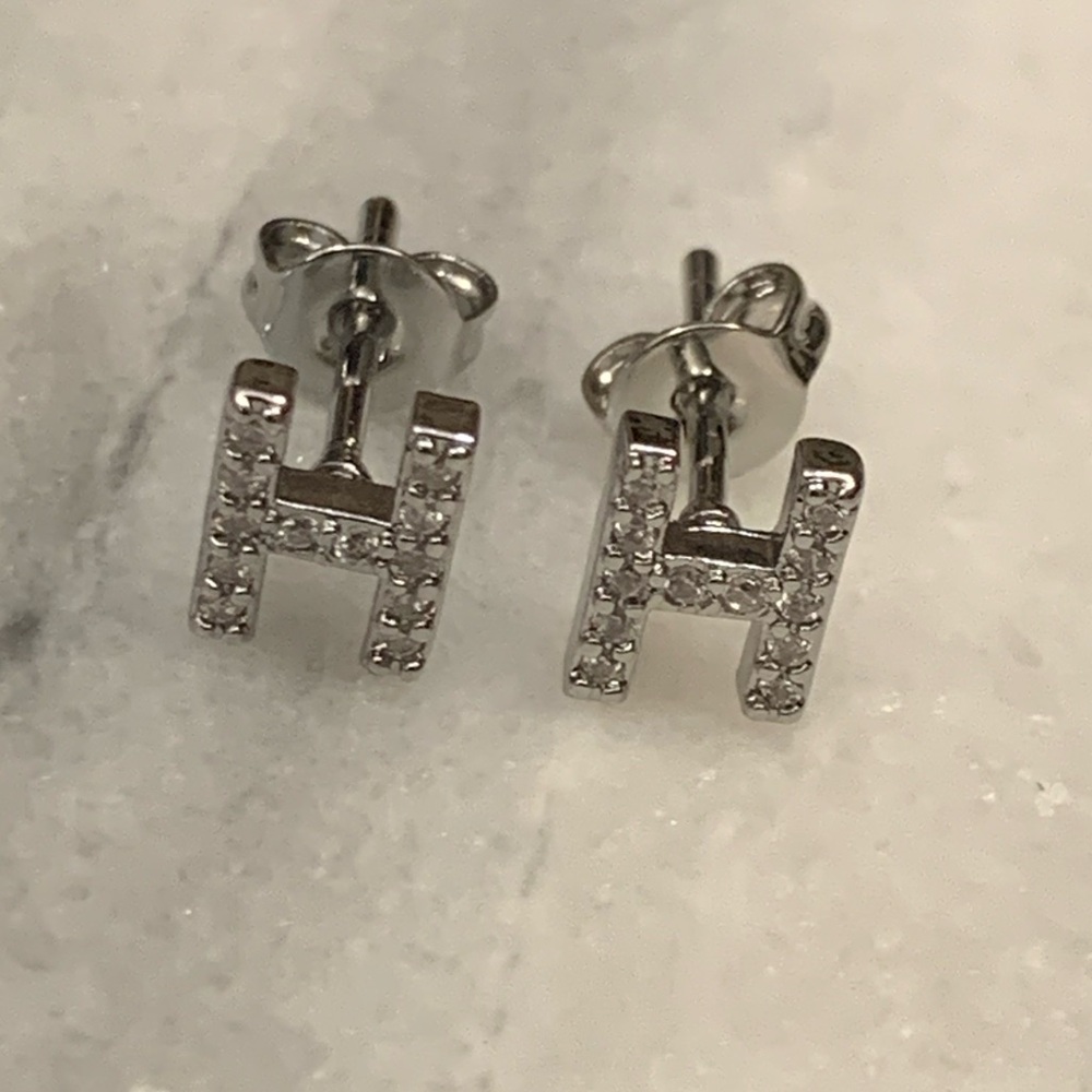 Initial Earrings - Picture 9 of 15